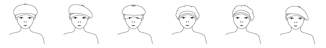 Vorschau der verschiedenen Arten, eine Flatcap zu tragen