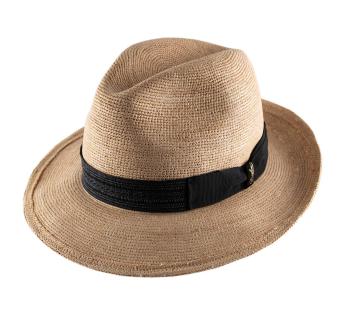 Chapeau raphia Borsalino Federico Rafia Crochet