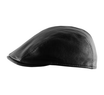 Casquette béret cuir Nerio