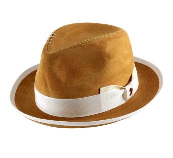 chapeau trilby cuir Michael Suede