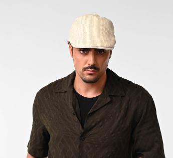 Casquette plate en paille LUCAEL