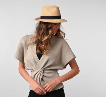 Chapeau raphia Borsalino Federico Rafia Crochet
