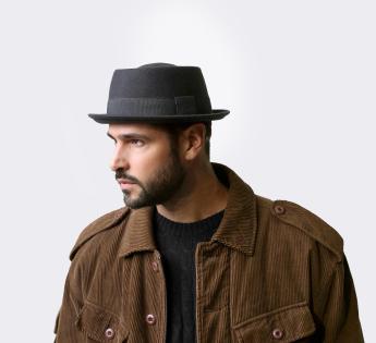 Chapeau Porkpie Noir Naxon