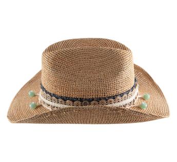 Chapeau de cow-boy paille Cowboy Raffia