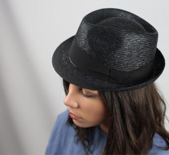 chapeau paille Trilby Classic trilby paille Classic Straw Trilby