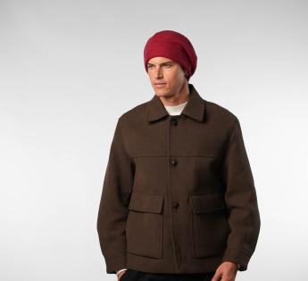 bonnet long Woollen Roll Upp Beret