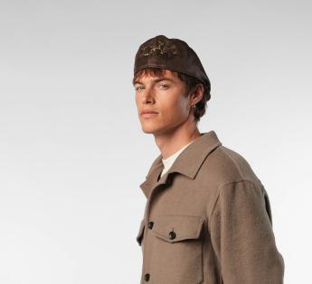 Casquette beret simili cuir Cali