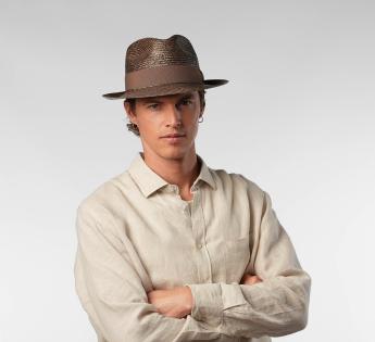 fedora paille fine Classic Straw Fedora 