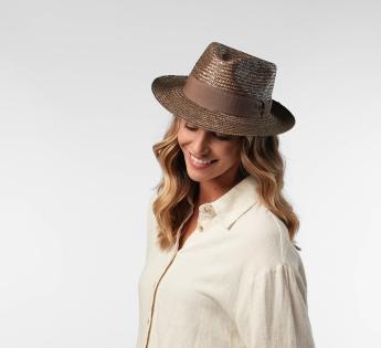 fedora paille fine Classic Straw Fedora 