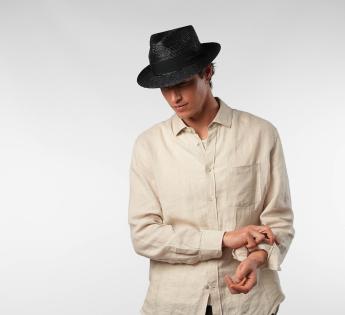 fedora paille fine Classic Straw Fedora 