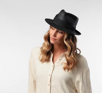 fedora paille fine Classic Straw Fedora 