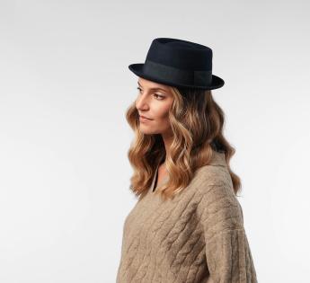 Chapeau Porkpie Noir Naxon